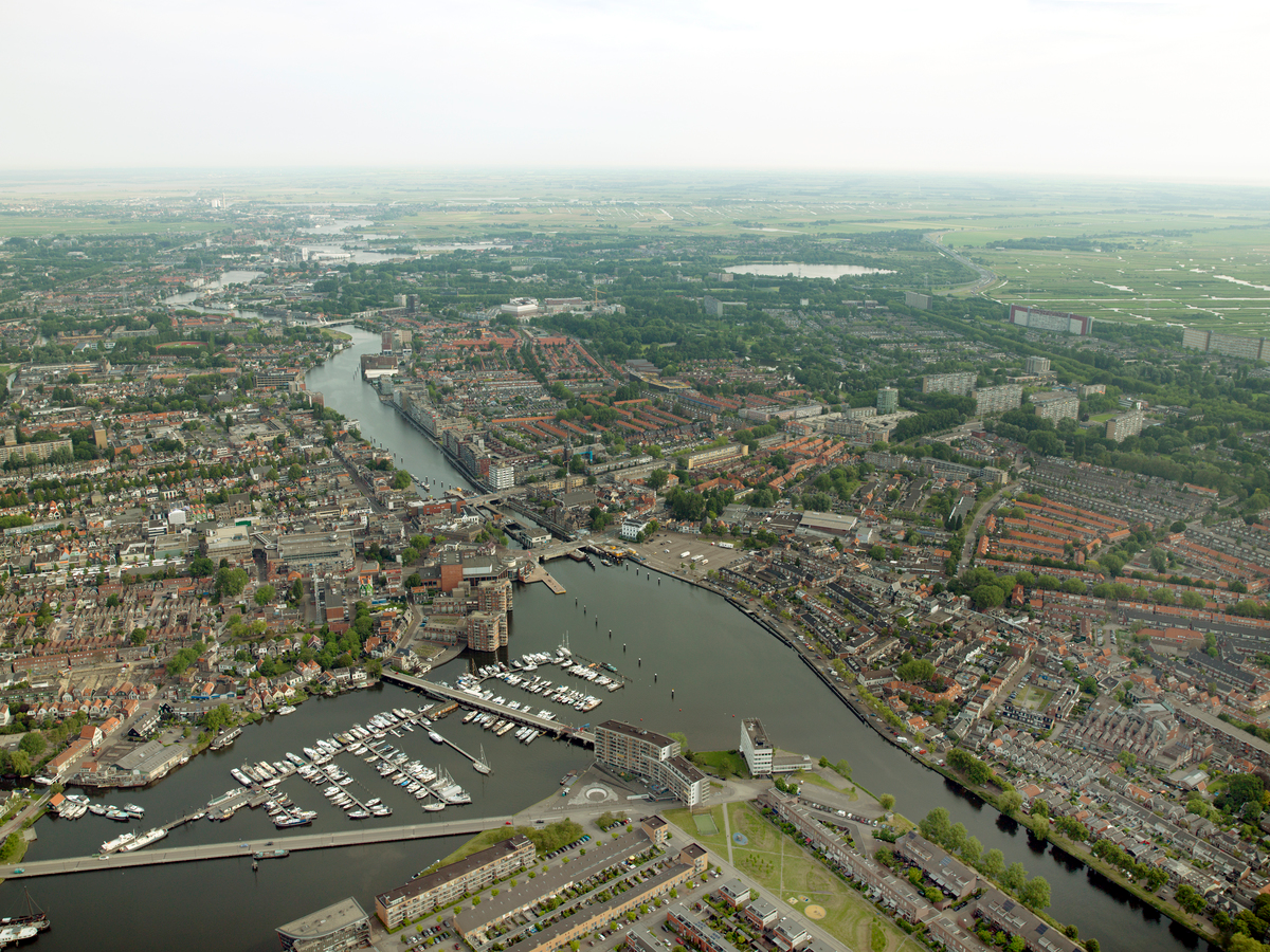 Luchtfoto van Zaandam